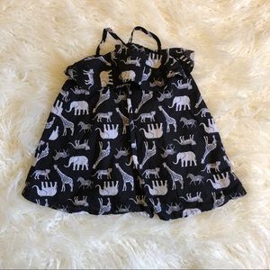 Old Navy Zoo Print Halter Dress